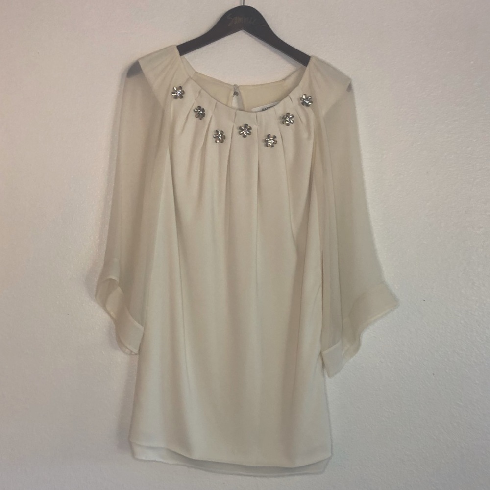 Badgley Mischka white dress | size XS